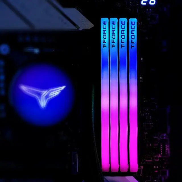 Alt view image 7 of 7 - T-FORCE DELTA RGB DDR5 Ram 32GB (2x16GB) 6000MHz PC5-48000 CL30  XMP 3.0  Expo Compatible Desktop Memory Black FF3D532G6000HC30DC01