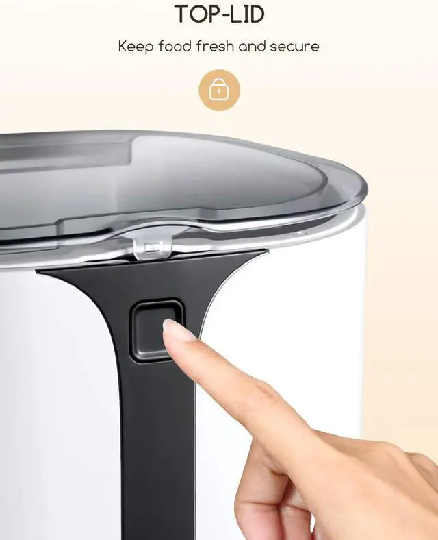 Alt view image 5 of 7 - Automatic Cat Feeder, Faroro Dog Food Dispenser for Small Pets with Distribution Alarms, Portion Control, Voice Recorder and Programmable Timer for up to 4 Meals per Day