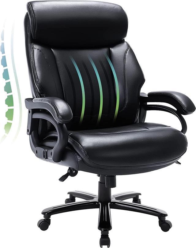 Big and Tall Office Chair 400lbs-Heavy Duty Executive Desk Chair
