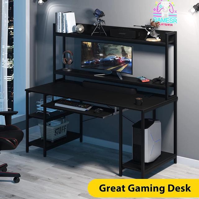 55 inch store desk with hutch