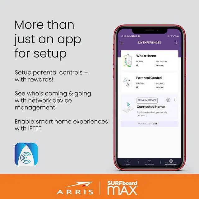 Alt view image 5 of 6 - ARRIS SURFboard mAX Pro W31 Tri-Band Mesh Ready Wi-Fi 6 Router , AX11000 Wi-Fi Speeds up to 11 Gbps , Coverage up to 3,000 sq ft , 1 Router , Four 1 Gbps Ports , Alexa Support