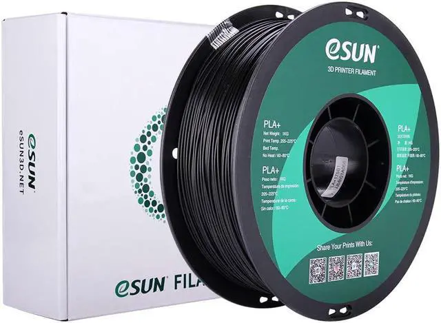 Alt view image 6 of 6 - eSUN PLA PRO (PLA+) 3D Printer Filament, Dimensional Accuracy +/- 0.03mm, 1kg Spool, 1.75mm, Black