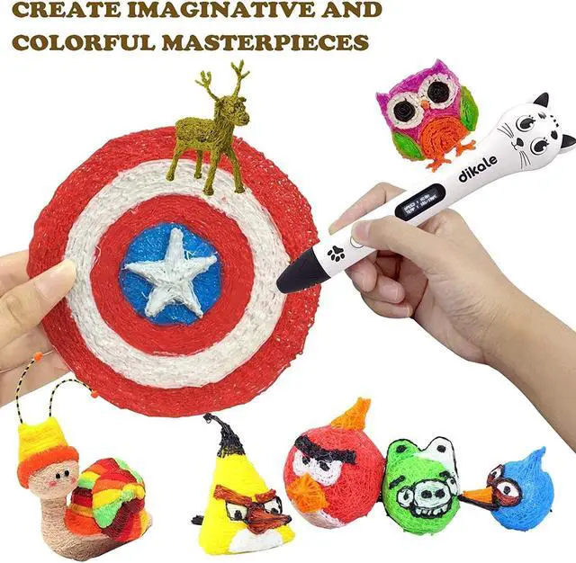 Alt view image 7 of 7 - 16-Color 320ft PLA 3D Pen Filament Refills - 1.75mm, Kids Safe, 250 Stencils eBook - For SCRIB3D P1 and MYNT3D Pens