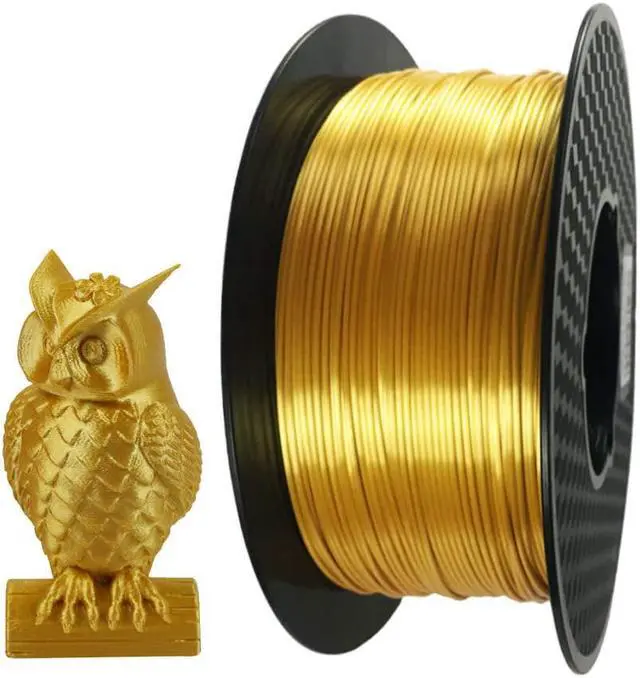 Main image of Silk Gold PLA Filament 1.75 mm 3D Printing Filament 1KG 2.2LBS Spool 3D Printer Material Shine Silky Shiny Metallic PLA Metal CC3D Silk PLA Gold Filament