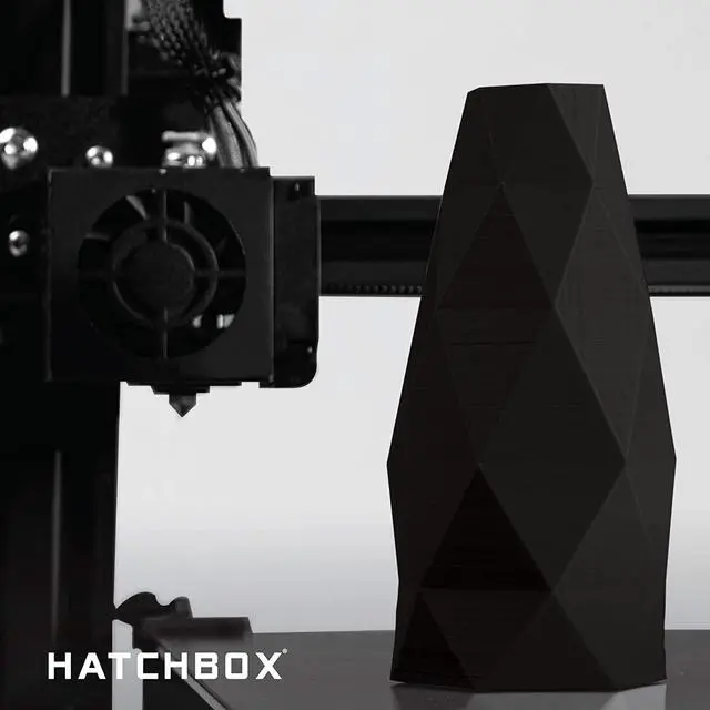 Alt view image 7 of 7 - HATCHBOX 1.75mm Black PLA 3D Printer Filament, 1 KG Spool, Dimensional Accuracy +/- 0.03 mm, 3D Printing Filament