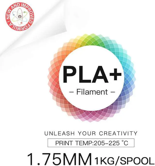 Alt view image 2 of 7 - Micro Center Inland PLA+ Filament 1.75mm - Red 3D Printer Filament, PLA Pro Dimensional Accuracy +/- 0.03 mm - PLA Plus 1 kg Spool (2.2 lbs)  FDM/FFF Printers  Clog Free 3D Printing Filament