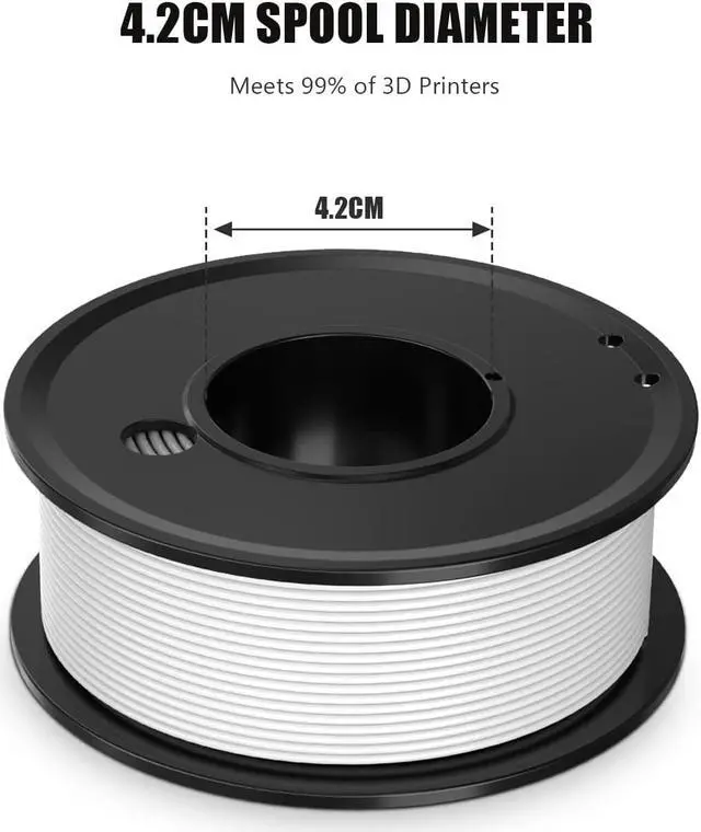 Alt view image 4 of 6 - 3D Printer Filament PLA 1.75mm 3-D Printing Materials 5 Colors Bundle Print Filiment 1.75 mm White Black Red Blue Purple Dimensional Accuracy ±0.02mm Fillament Spool Vacuum Packaging 250G X 5
