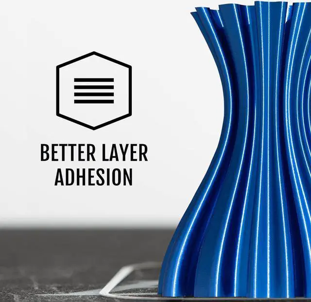 Alt view image 4 of 6 - HATCHBOX Metallic Finish PLA 3D Printer Filament, Dimensional Accuracy +/- 0.03 mm, 1 kg Spool, 1.75 mm, Blue