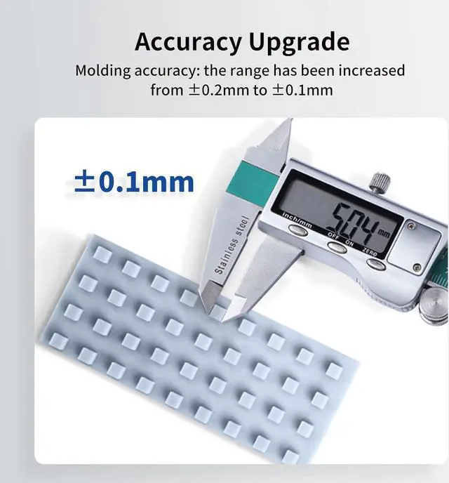Alt view image 3 of 7 - ANYCUBIC Upgraded Standard 3D Printer Resin, 405nm SLA Fast UV-Curing Resin, High Precision & Rapid Photopolymer for 8K Capable LCD/DLP/SLA 3D Printing (Grey, 1000g)