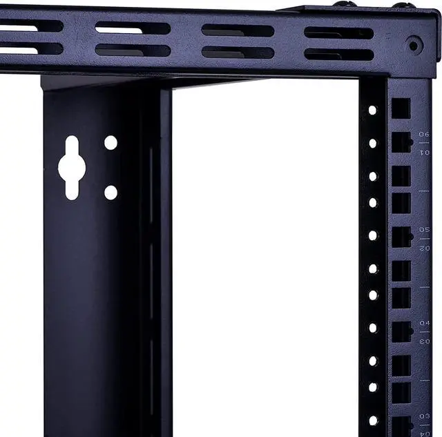 Alt view image 5 of 7 - RackPath 6U Wall Mount Rack Open Frame 19in Server Equipment Rack Heavy Duty - 17in Depth