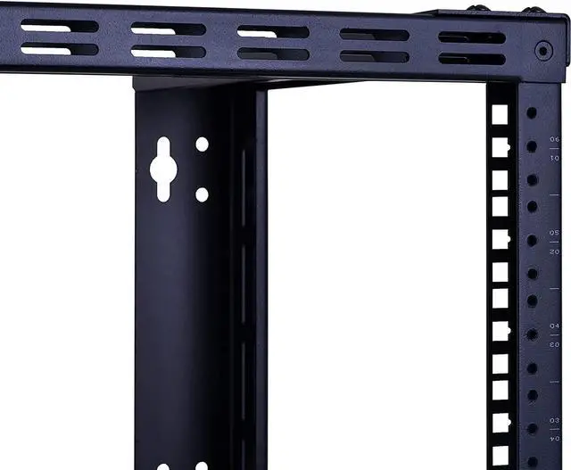 Alt view image 6 of 7 - RackPath 6U Wall Mount Rack Open Frame 19in Server Equipment Rack Heavy Duty - 17in Depth