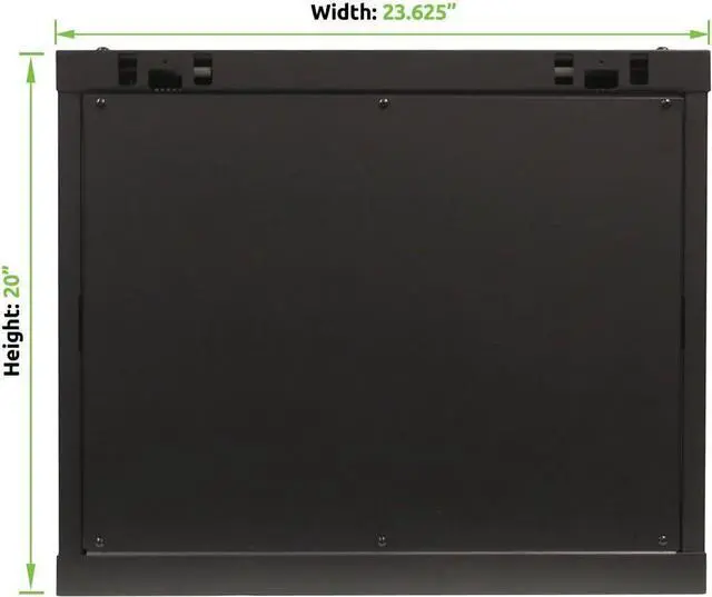 Alt view image 3 of 4 - NavePoint 9U Wall Mount Network Server 19 Inch IT Cabinet Rack Enclosure Glass Door Lock