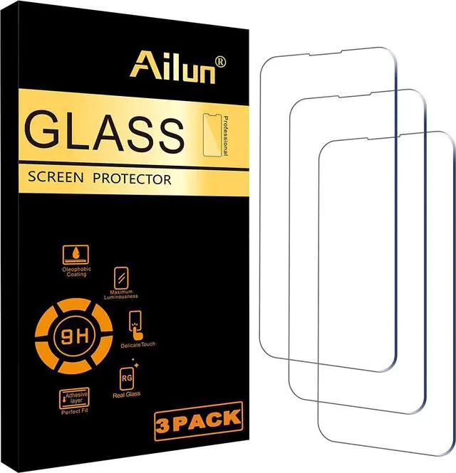 Main image of Screen Protector for iPhone 14 Plus/iPhone 14 Pro Max [6.7 Inch] Display 3 Pack Tempered Glass Sensor Protection Dynamic Island Compatible Case Friendly