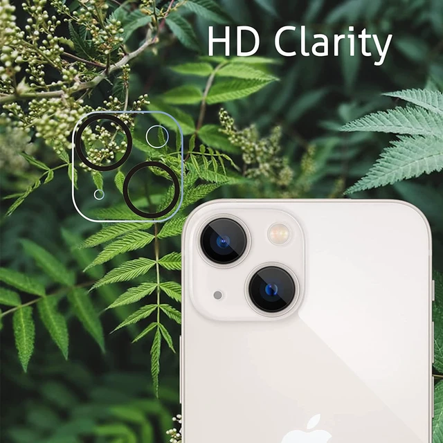 Alt view image 3 of 6 - Screen Protector + Camera Lens Protector for iPhone 14 3+3 Pack