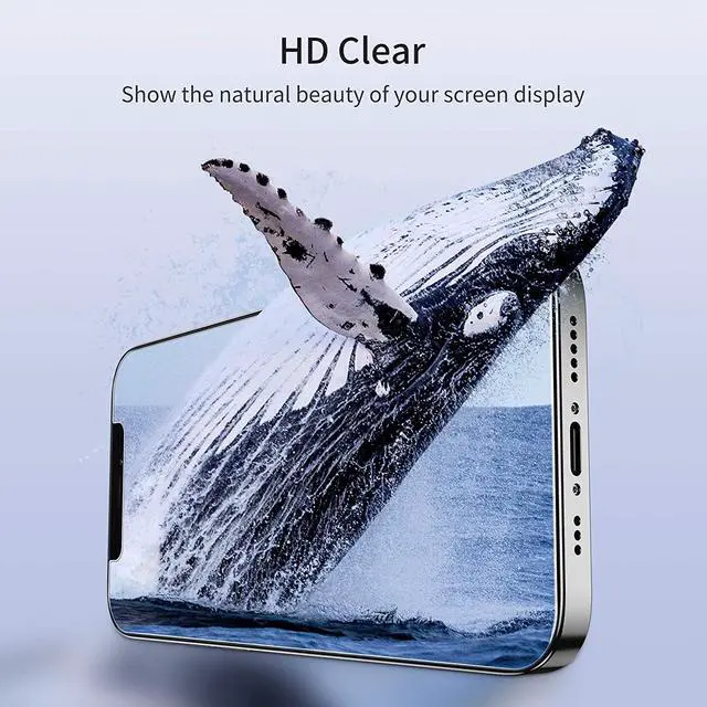 Alt view image 7 of 7 - UNBREAKcable Shatterproof Tempered Glass Screen Protector for iPhone 12/12 Pro [2-Pack] [Easy Installation Frame] [9H Hardness] [99.99% HD Clear] [Bubble Free] for Apple 6.1''