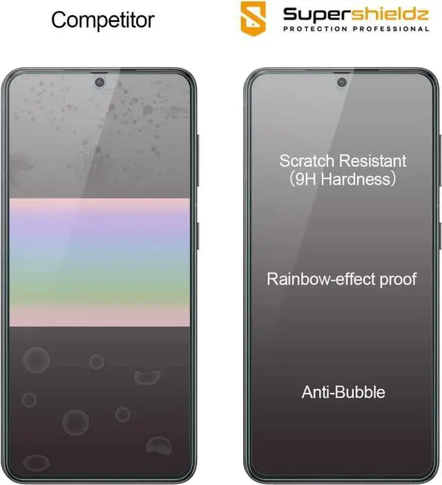 Alt view image 2 of 5 - Supershieldz (3 Pack) Designed for Samsung Galaxy S21 5G [Not Fit for Galaxy S21 Ultra] Tempered Glass Screen Protector, Anti Scratch, Bubble Free