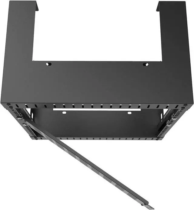 Alt view image 4 of 7 - Jingchengmei 2U Hinged Blank Panel - Slot Vented Server Rack Panel for 19-Inch Network Cabinet or Server Rack Enclosure Black (2UVBPHN, Black)