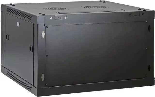 Alt view image 3 of 7 - 6U Professional Wall Mount Network Server Cabinet Enclosure 19-Inch Server Network Rack Black