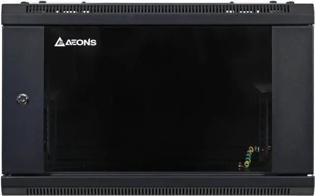 Alt view image 2 of 7 - 6U Professional Wall Mount Network Server Cabinet Enclosure 19-Inch Server Network Rack Black