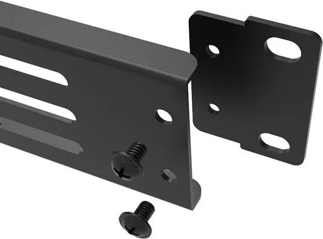 Alt view image 7 of 7 - Jingchengmei 1U Hinged Blank Panel - Slot Vented Server Rack Panel for 19-Inch Network Cabinet or Server Rack Enclosure Black (1UVBPHN, Black)
