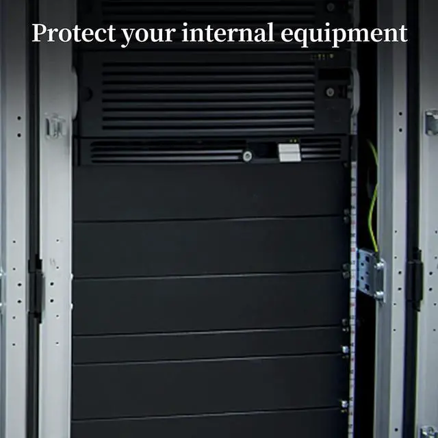 Alt view image 5 of 7 - 1U Blank Panel Rack Mount Spacer Filler Panel 19" Black Rack Blanking Blind Panel for Server Network Rack Enclosure Or Cabinet-5pcs (1U-5PCs)
