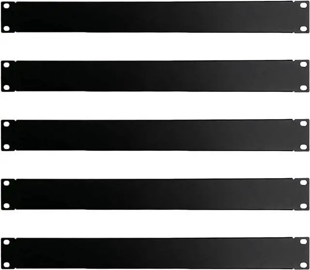 Main image of 1U Blank Panel Rack Mount Spacer Filler Panel 19" Black Rack Blanking Blind Panel for Server Network Rack Enclosure Or Cabinet-5pcs (1U-5PCs)