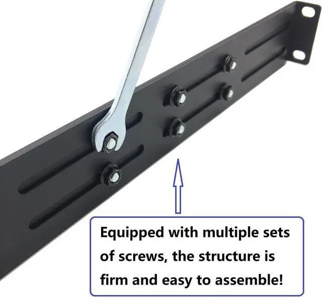 Alt view image 7 of 7 - 1U Universal Rack Mount Rails- 4-Post Server Rack Shelf Rail 16-29 inches Adjustable Depth for APC HP IBM DELL Compaq