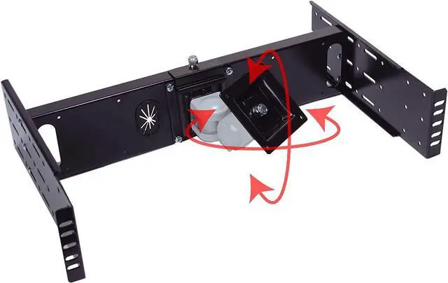 Alt view image 7 of 7 - RLCD-FRAME2BK12K1 VESA LCD Monitor/TV Rackmount Adapter Kit Supports LCD Monitor 15 inch to 24 inch and Intel NUC Mini Computer for 2 Post or 4 Post 19 inch Rackmount Rack Cabinet, Welcome to consult
