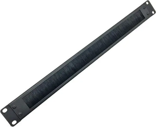 Main image of Jingchengmei 1U Disassembled Rack Mount Cable Management Panel with Brush for Cable Entry for 19-Inch Rack or Cabinet Black (BF01UAB2)