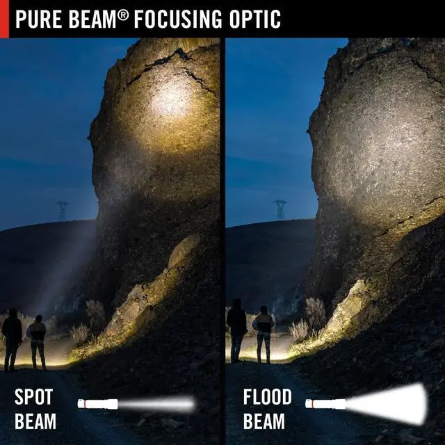 Alt view image 2 of 7 - COAST HX5 410 Lumen LED Flashlight, Pure Beam Focusing, Slide Focus, Pocket Clip, Weatherproof, Pocket Sized, Battery Included, Black.