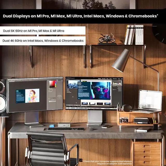 Alt view image 5 of 7 - CalDigit TS4 Thunderbolt 4 Dock - 18 Ports, 98W Charging, 3x Thunderbolt 4 40Gb/s, 5 x USB-A, 3 x USB-C (10Gb/s), 2.5GbE, Single 8K or Dual 6K 60Hz Displays, Mac, PC, Chrome Compatible with 0.8m Cable