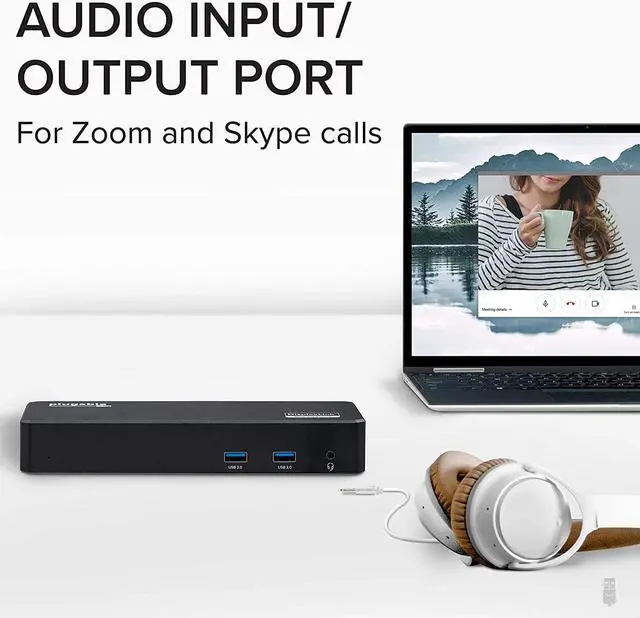 Alt view image 7 of 7 - USB C Triple Display Docking Station with Laptop Charging for Thunderbolt USB4 or USB C Systems Compatible with Windows macOS ChromeOS laptops (3X HDMI 6X USB 5Gbps Ports 60W USB PD)