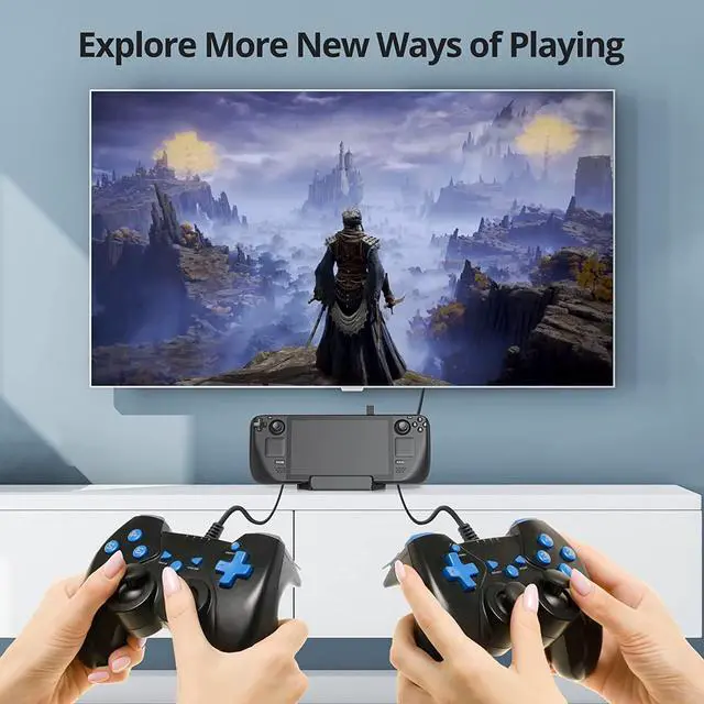 Alt view image 7 of 7 - Docking Station for Steam Deck, Younik 5-in-1 Steam Deck Dock with 4K@30Hz HDMI, 3 USB 3.0 Ports, PD Charging Port, Non-Slip Steam Deck Hub