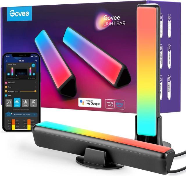 Main image of Smart LED Light Bars Work with Alexa and Google Assistant RGBICWW WiFi TV Backlights with Scene and Music Modes for Gaming Pictures PC Room Decoration