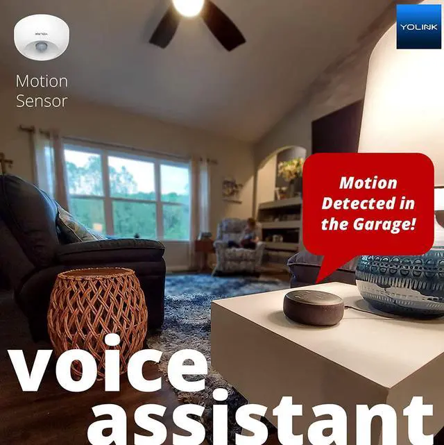 Alt view image 4 of 4 - YoLink LoRa 1/4 Mile Wireless Range Smart Motion Detector, Indoor Motion Sensor, Motion Detector, Alexa, IFTTT, YoLink Hub Required