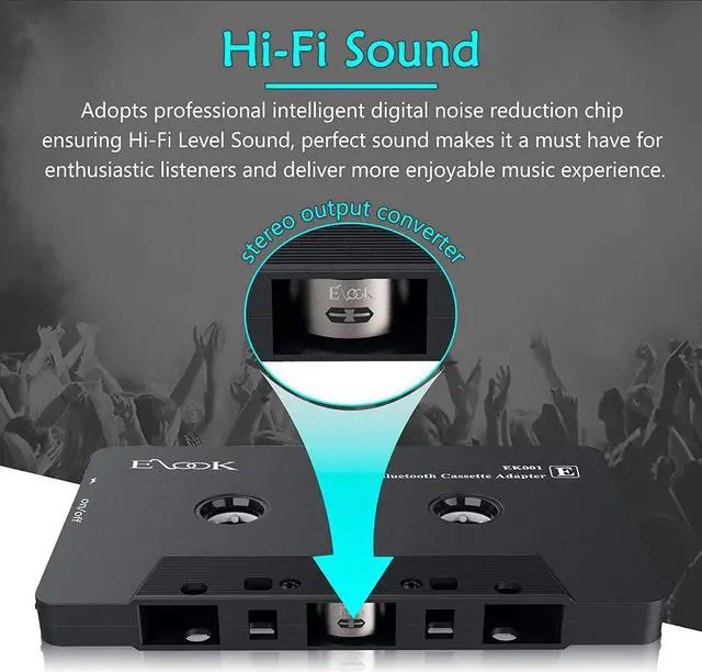 Alt view image 3 of 7 - Car Audio Receiver Bluetooth Cassette Receiver Tape Aux Adapter Player with Bluetooth 5.0