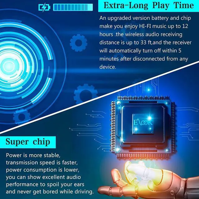 Alt view image 6 of 7 - Car Audio Receiver Bluetooth Cassette Receiver Tape Aux Adapter Player with Bluetooth 5.0