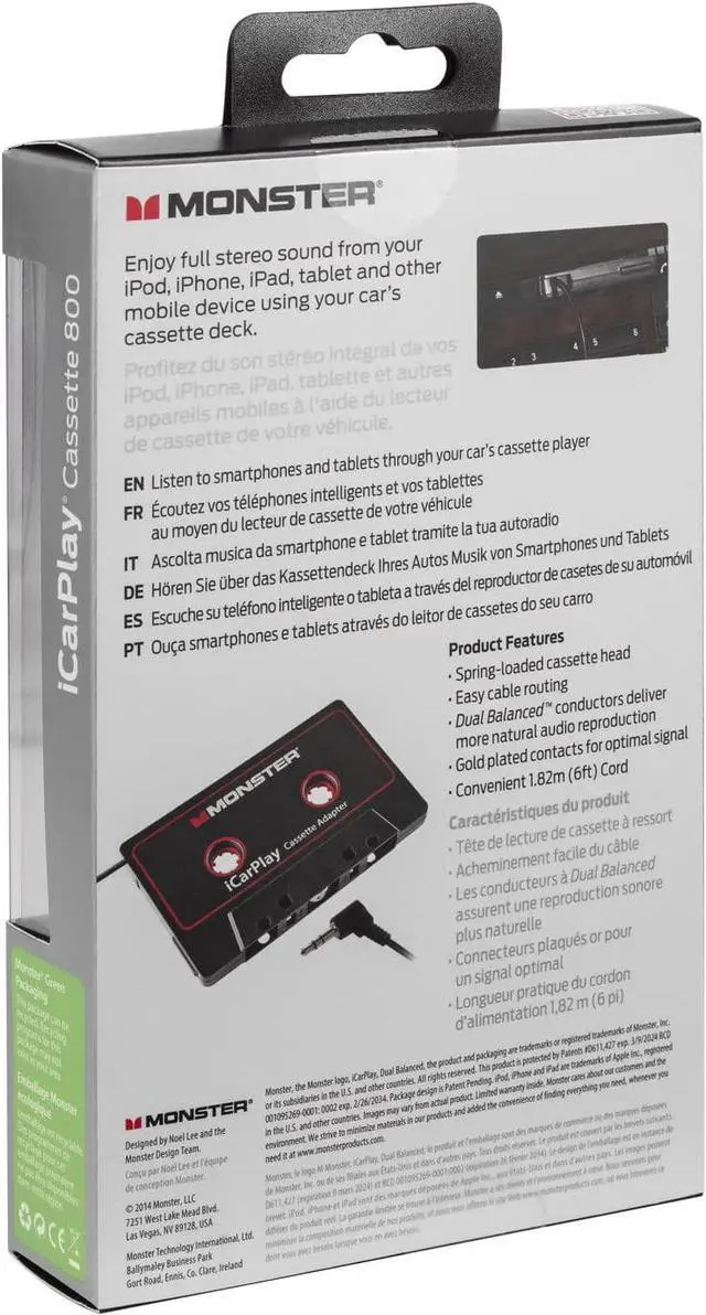 Alt view image 2 of 6 - MBL 800 CAS-ADPT V2 WW High Performance 800 Cassette Adapter to 1/8 Mini 3 Feet