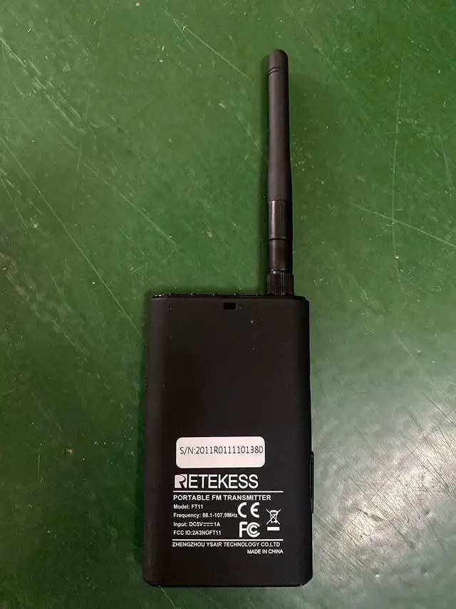 Alt view image 7 of 7 - FT11 FM Transmitter,Portable FM Broadcast Transmitter for Church with Microphone, Rechargeable FM Radio Stereo Station for Drive-in Movie,Parking Lot,Support TF Card AUX Input