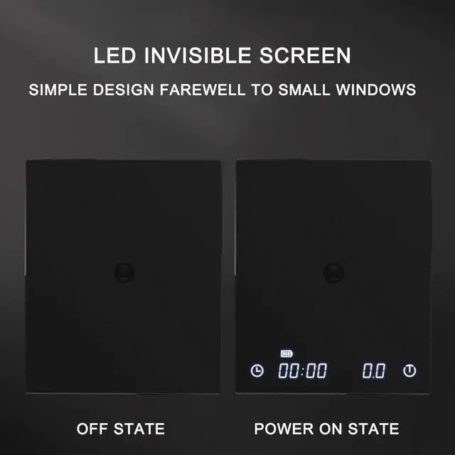 Alt view image 6 of 7 - Coffee Gram Scale, Hand Drip,Espresso Coffee Scale,Weigh Digital Coffee Scale with Timer,2000 Grams(White)