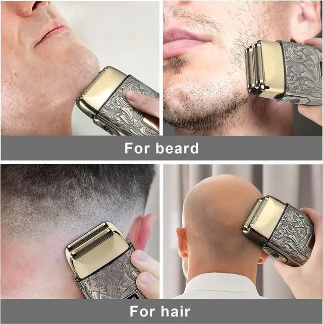 Alt view image 6 of 7 - Ufree 3-Speed Electric Shavers for Bald Men, Close Shave Electric Razor Head Shavers with Double Foil, Barber Supplies Beard Trimmer, Gifts for Men