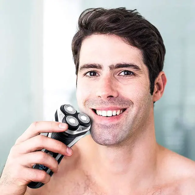 Alt view image 4 of 7 - Hatteker Electric Shaver Rotary Razor Men Cordless Beard Trimmer Pop-Trimmer Waterproof
