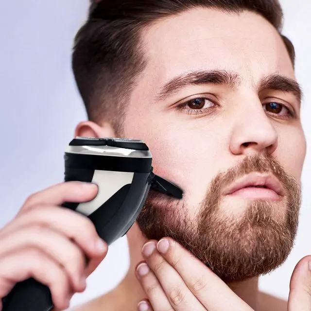 Alt view image 6 of 7 - Hatteker Electric Shaver Rotary Razor Men Cordless Beard Trimmer Pop-Trimmer Waterproof
