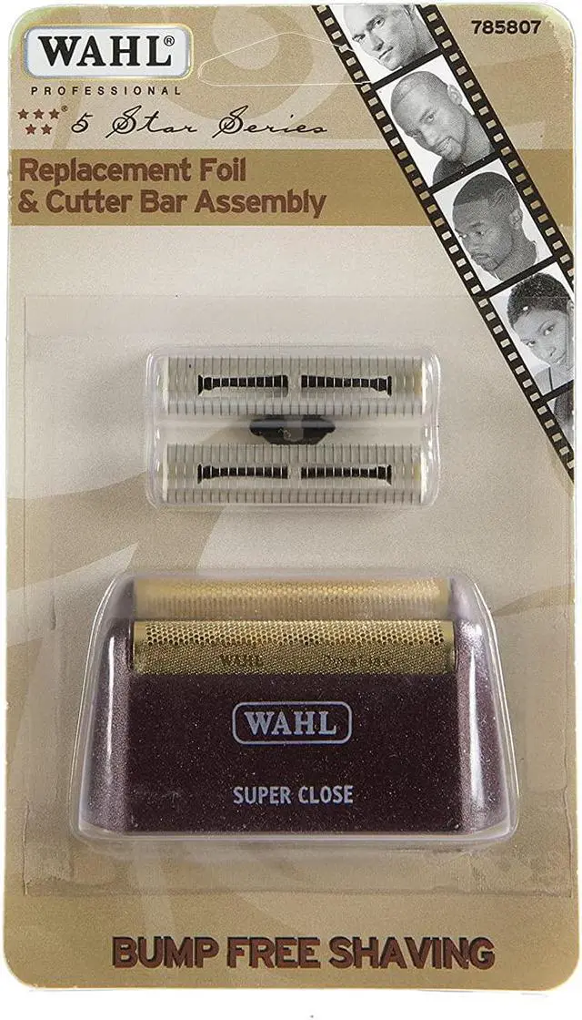 Alt view image 4 of 7 - Wahl Professional 5 Star Series Shaver Shaper Replacement Foil & Cutter Bar Assembly, Super Close, Gold