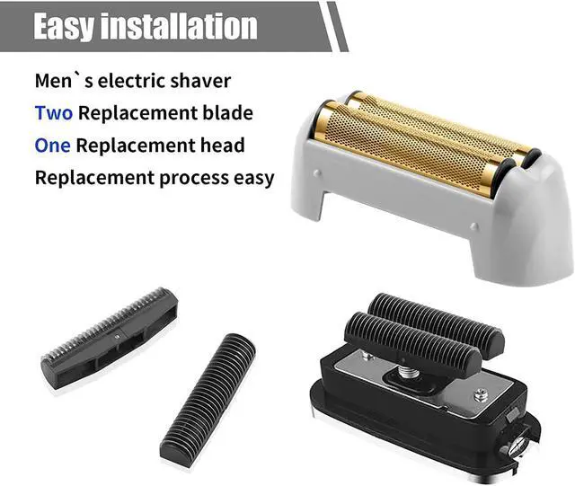 Alt view image 3 of 5 - 2 Pack Pro Shaver Replacement Foil and Cutters Compatible with Andis ProFoil Lithium foil Shaver, Golden