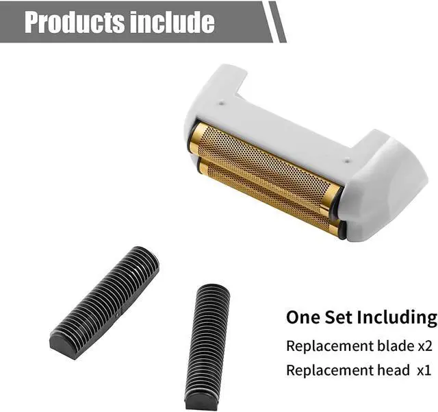 Alt view image 4 of 5 - 2 Pack Pro Shaver Replacement Foil and Cutters Compatible with Andis ProFoil Lithium foil Shaver, Golden