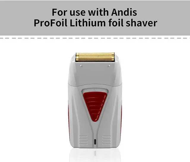 Alt view image 5 of 5 - 2 Pack Pro Shaver Replacement Foil and Cutters Compatible with Andis ProFoil Lithium foil Shaver, Golden