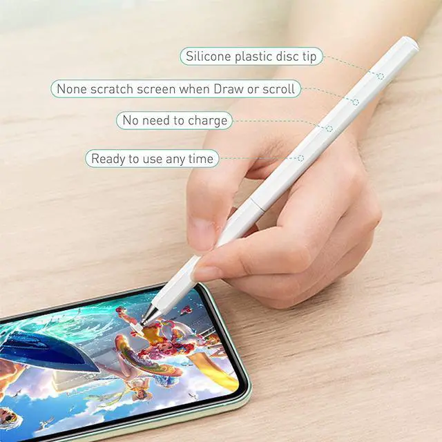 Alt view image 7 of 7 - Stylus Pens, Universal High Sensitive & Precision Capacitive Disc Tip Touch Screen Pen Stylus for iPhone/iPad/Pro/Samsung/Galaxy/Tablet/Kindle/Computer/FireTablet