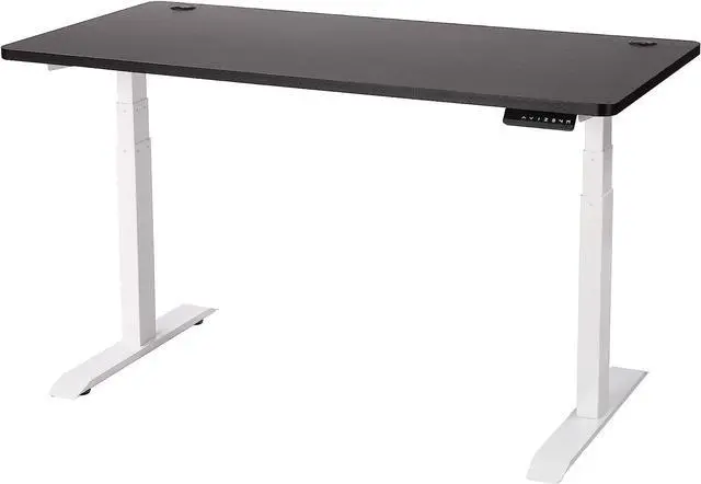 Alt view image 6 of 7 - UNICOO Melamine 55.1 x 27.6 Inch Universal Table Top for Standard and Sit to Stand Height Adjustable Home and Office Desk Frames (Tabletop 55 - Black)