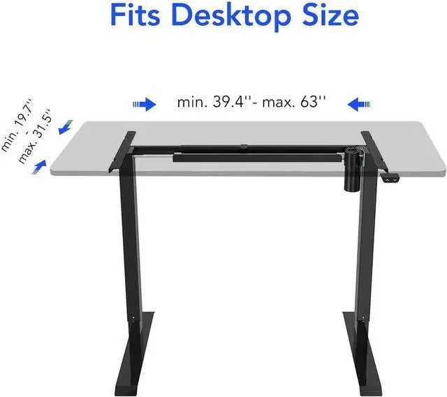 Alt view image 5 of 7 - FLEXISPOT Electric Sit Stand Desk Frame Height Adjustable Desk Base Home Office Standing Table Black Leg